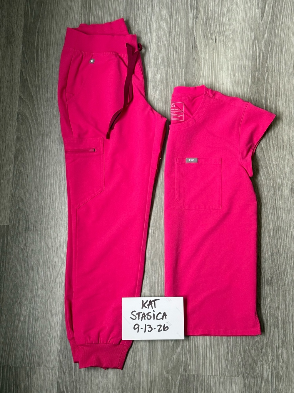 Figs Scrubs in Shocking Pink